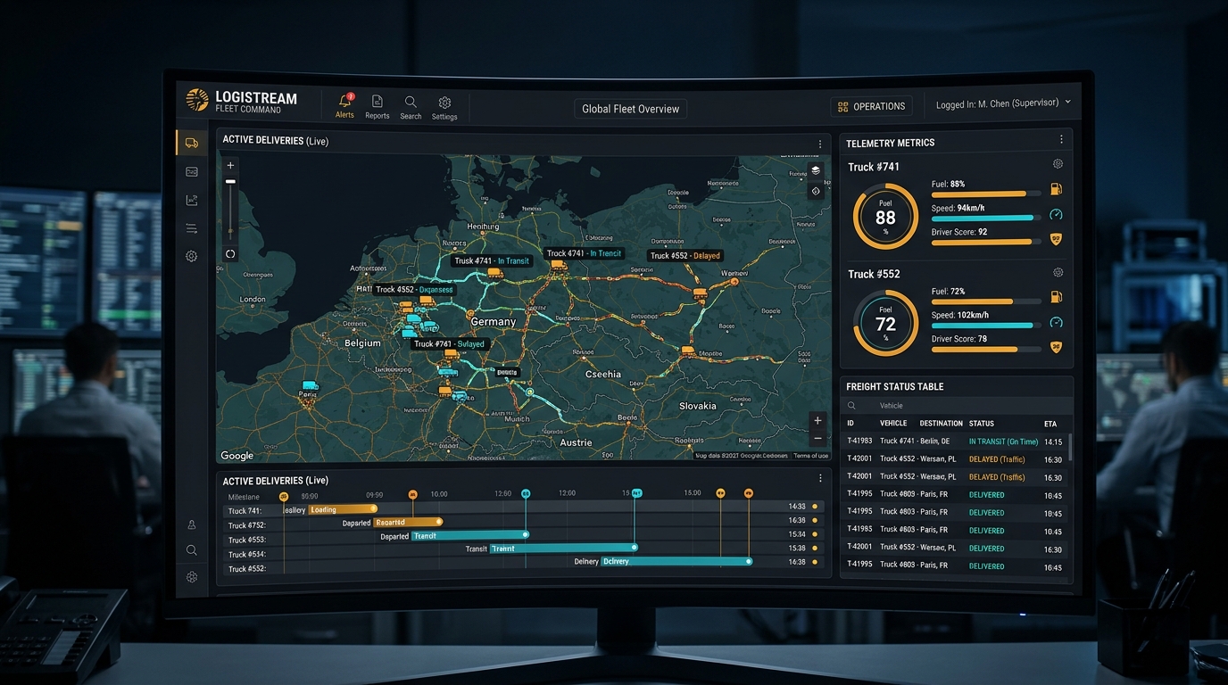 FleetSync — Real-Time Fleet Telemetry & Logistics Dispatch System